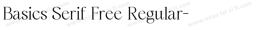 Basics Serif Free Regular字体转换